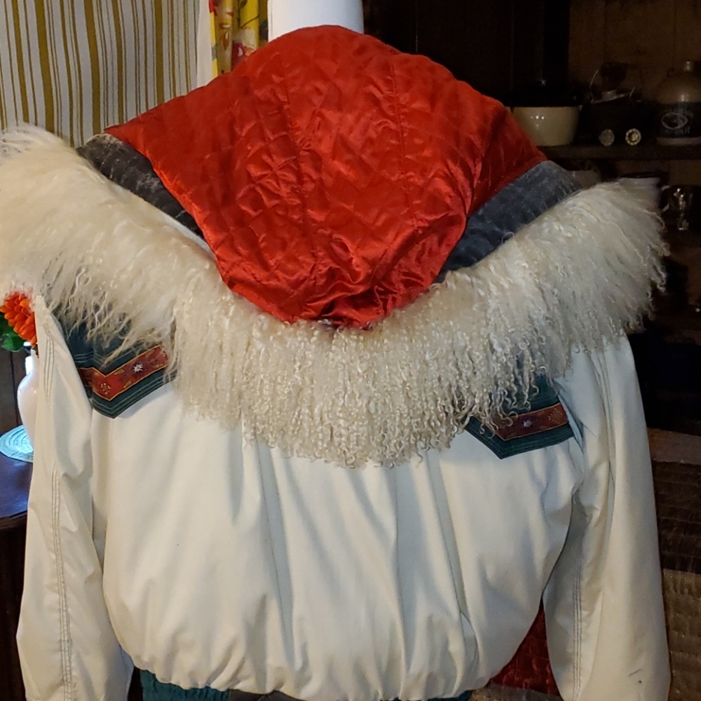 Vintage Bohemian Mongolian Fur Jacket